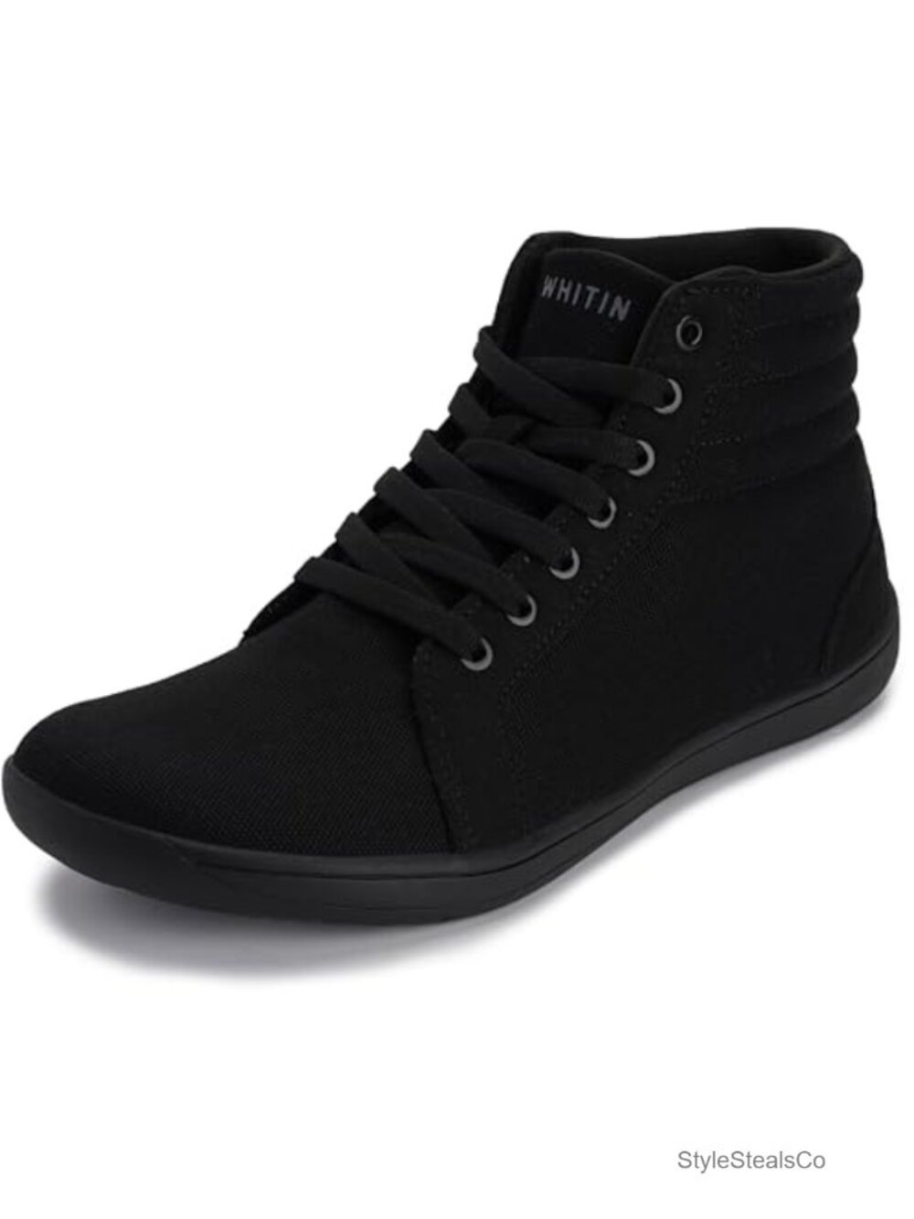 Wide High-Top Canvas Barefoot Sneakers Zero Drop Women's Fashion Sneaker
